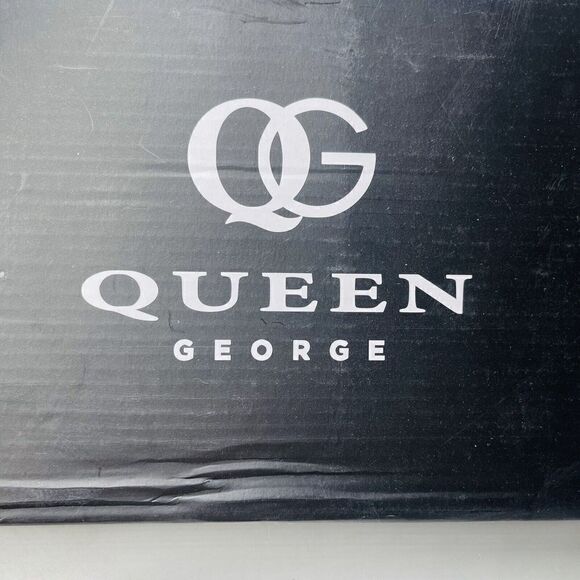 Queen George Womens Size 7 Leopard Print Heeled Sandals Mules Stacked Heel - Picture 2 of 8